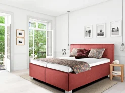 Polsterbetten|Betten>vito Polsterbett rot