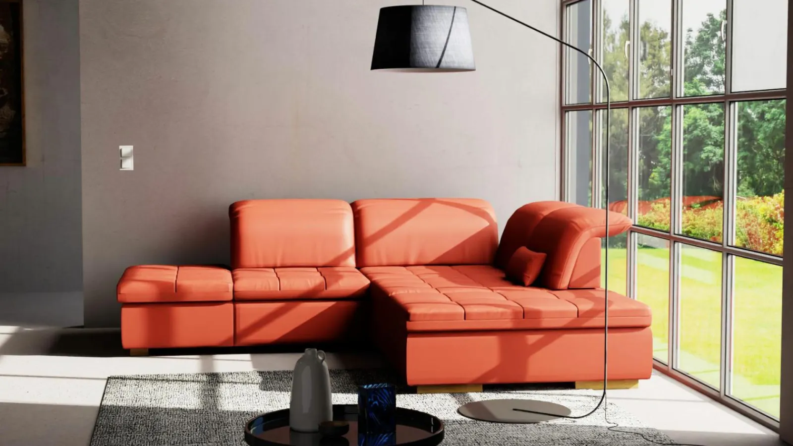 Sofas & Couches>vito Polstergarnitur rot