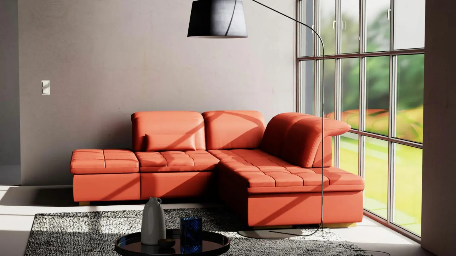 Sofas & Couches>vito Polstergarnitur rot