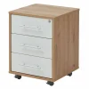Bürostauraum>vito Rollcontainer weißbraun