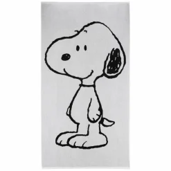 VOSSEN Strandtuch Snoopy Beach schwarz^ Strandlaken