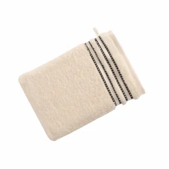 VOSSEN Waschhandschuh Cult de Luxe beige^ Waschhandschuhe