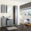 Badmöbel> Wandschrank grau