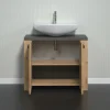 Badmöbel> Waschbeckenunterschrank braun