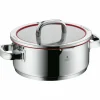 Töpfe>WMF Bratentopf m. Deckel 24cm silberfarben