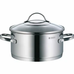 WMF Bratentopf mit Deckel 20cm silberfarben^ Töpfe