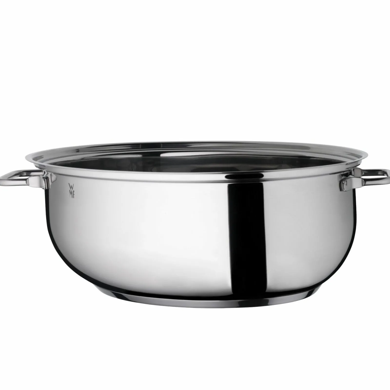 WMF Bräter mit Glasdeckel silberfarben^ Bräter & Schmortöpfe