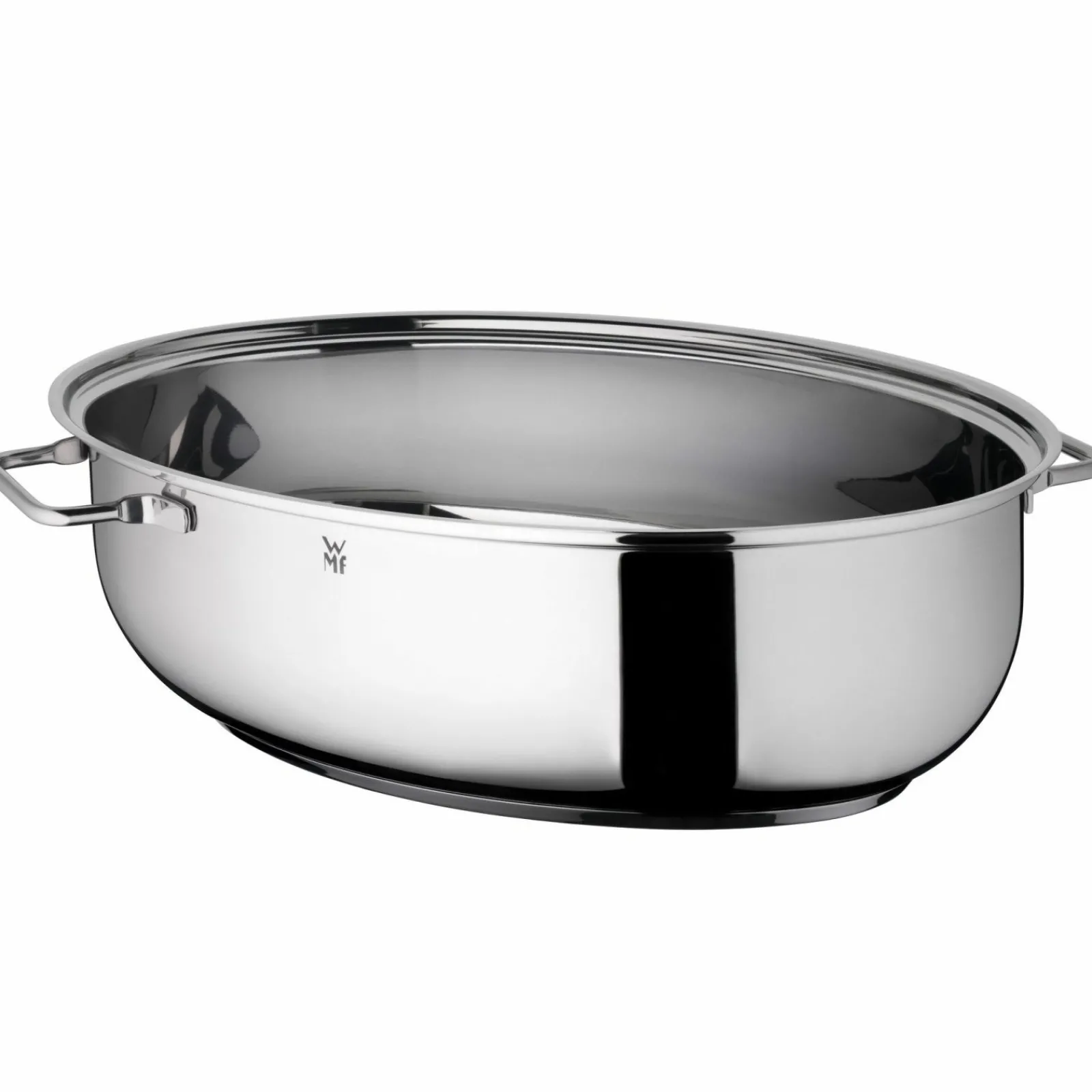 WMF Bräter mit Glasdeckel silberfarben^ Bräter & Schmortöpfe
