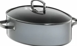 WMF Bräter oval 36cm grau^ Bräter & Schmortöpfe