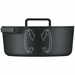 Bräter & Schmortöpfe>WMF Bräter oval33 x 26 cm schwarz