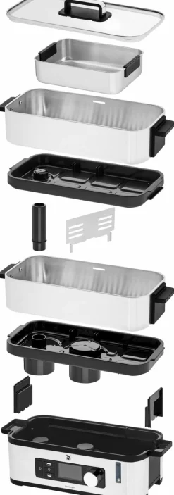 WMF Dampfgarer schwarzsilberfarben^ Sonstige Küchengeräte