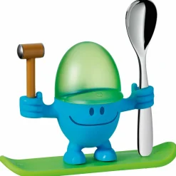 Kindergeschirr>WMF Eierbecher mit Löffel blau