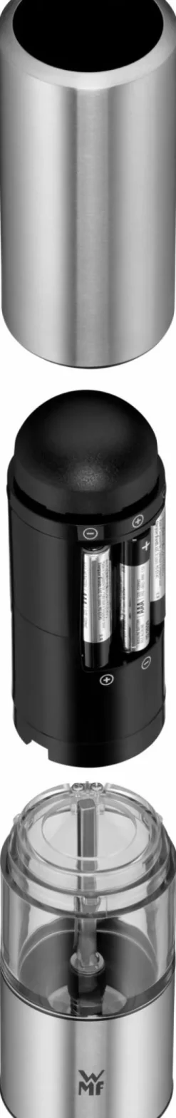 WMF Elektrische Salz-/Pfeffermühle silberfarben^ Gewürzmühlen & Streuer