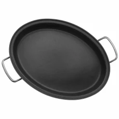 Pfannen>WMF Fischpfanne m. Deckel 26x38cm silberfarben