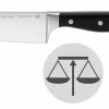 Küchenmesser>WMF Gemüsemesser 8cm schwarzsilberfarben
