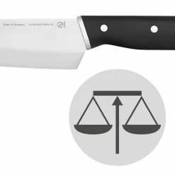 WMF Gemüsemesser 9cm schwarzsilberfarben^ Küchenmesser