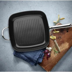 Pfannen>WMF Grillpfanne 28cm silberfarben