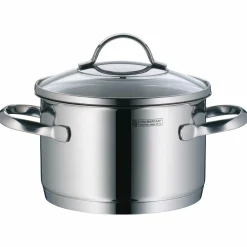 WMF Kochtopf mit Deckel 16cm silberfarben^ Töpfe