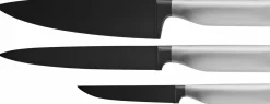 WMF Messerset 3tlg schwarzsilberfarben^ Küchenmesser