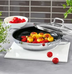 WMF Servierpfanne m. Deckel 26cm silberfarben^ Pfannen