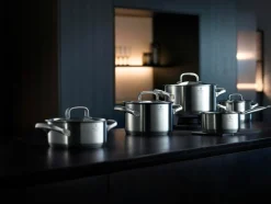 WMF Topfset 5tlg silberfarben^ Topfsets