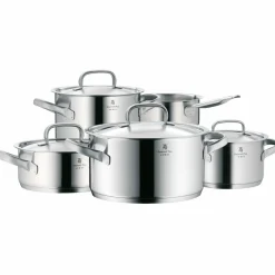 WMF Topfset 5tlg silberfarben^ Topfsets