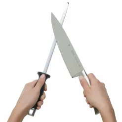 WMF Wetzstahl 23cm schwarzsilberfarben^ Küchenmesser