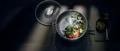 WMF Wok 36cm 4tlg. silberfarben^ Woks
