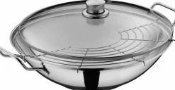 WMF Wok 36cm 3tlg. silberfarben^ Woks