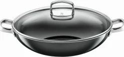 WMF Wok m. Deckel 36cm grau^ Woks