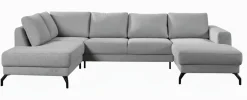 Sofas & Couches> Wohnlandschaft grau