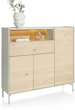 XOOON Highboard grau^ Kommoden & Sideboards