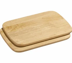 Zassenhaus 2er Schneidbrett 20x28cm braun^ Schneidebretter