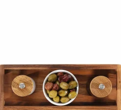 Tabletts>Zassenhaus Tablett 15x40cm braun