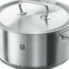 Töpfe>ZWILLING Bratentopf 24cm silberfarben