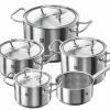 ZWILLING Topfset 5tlg. silberfarben^ Möbelhaus Mönchengladbach|Möbelhaus Düsseldorf