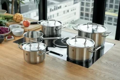 ZWILLING Topfset 5tlg. silberfarben^ Möbelhaus Mönchengladbach|Möbelhaus Düsseldorf