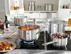 ZWILLING Topfset 5tlg. silberfarben^ Möbelhaus Mönchengladbach|Möbelhaus Düsseldorf
